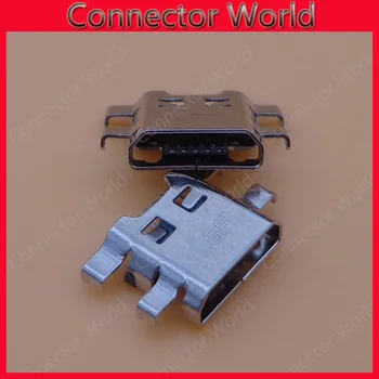 50pcs/daug mikro, mini USB Įkroviklis Įkrovimo Uosto LG K10 K420 K428 jack lizdas, Jungtis Dock kištuko Remonto Dalis, 5-pin dalys