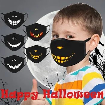 5VNT kaukė susiduria vaikai, Vaikai Helovinas veido kaukė mados Spaudinius, Kvėpuojantis Paviršius Padengti Kaukė mascarillas