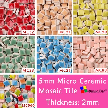 5mm Micro Keramikos Mozaikos Plytelių, Storis: 2mm, 