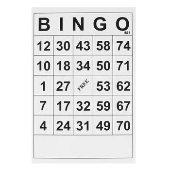 60Pcs Bingo Korteles Bingo Žaidimas Vaikams Bingo Bingo Įdomus Žaidimas Kortos, Kortų Žaidimas Žaisti Kortelės