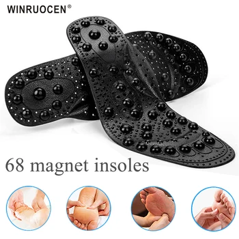 68 magnetas masažas vidpadžiai Unisex Pėdų Akupresūra Batų Įklotai Terapijos Lieknėjimo Vidpadžiai, skirti Svorio Padų Fascitas pagalvėlės