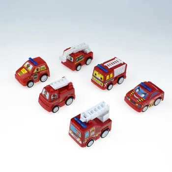 6pcs mini žaislas Vaikų animacinių filmų mini atatranka sunkvežimių gaisro sunkvežimių miesto greitosios medicinos pagalbos automobilio modelį nustatyti žaislai vaikams mergaitėms dovanų