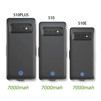 7000mah Juoda Baterijos Kroviklis Atveju, Samsung Galaxy S10 S10e Baterija Atveju 