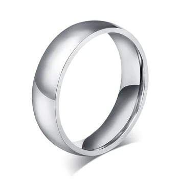 8mm plieno mens žiedas iš titano papuošalai vestuvinį žiedą, moterims ir vyrams,