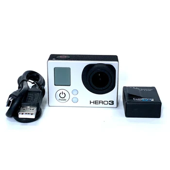 95%Naujas Originalus, Dėl GoPro HERO3 black Edition Nuotykių Kamera+Baterija+ įkrovimo kabeliu