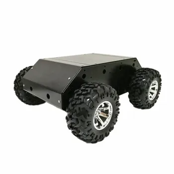 9KG Apkrovos, Didelių Metalinių 4WD Smart Automobilių Važiuoklės Rinkinys 4-Ratai Roboto Platforma 4pcs Didelio Sukimo momento Variklis 130mm Varantys PASIDARYK pats Nesurinkti
