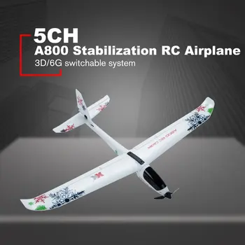 A800 Stabilizavimo RC Lėktuvo 5CH 780mm 3D6G Sistemos Modelis Lėktuvas Push-Greičio Sklandytuvų Fiksuoto Sparno Plokštuma Futaba