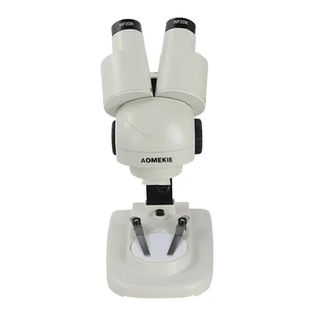 AOMEKIE 40X Žiūronų Stereo Mikroskopas su LED Apšvietimo 45 Laipsnių Okuliarai PCB Litavimo Įrankis Skaidrės Pavyzdys Mineralinių Žiūrėti
