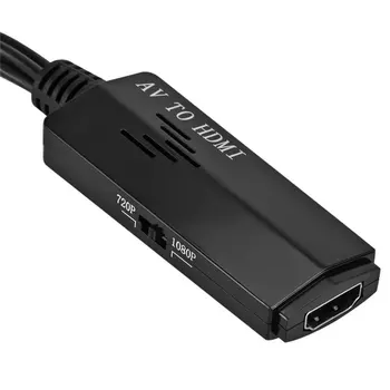 AV ir HDMI Konverteris Aukštos raiškos Vaizdo Keitiklis Nešiojami AV ir HDMI Juoda Linija Video Konvertavimo Adapteris