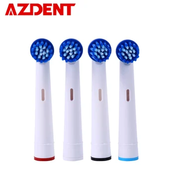 AZDENT 4pcs Advanced Pasukimo dantų Šepetėlis Galvutės, skirtas AZ-2 Pro Elektros dantų šepetėlį Keičiamų Dantų Šepetėliu Galvos Burnos Priežiūros Balinimas