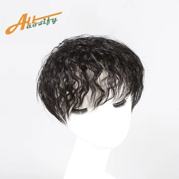 Allaosify Topper Hairpiece Moterų Garbanotas Kukurūzų Barzda Natūralių Plaukų Įrašą Ins Plaukų Topper Įrašą Plaukų Priauginimas Sintetinių Plaukų Grynas