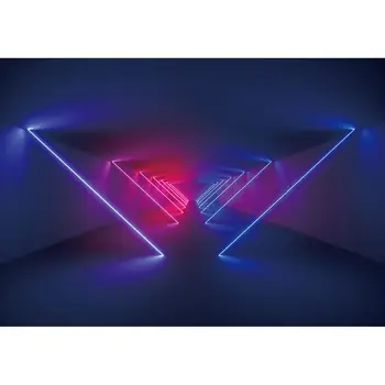Allenjoy Neono Švytėjimas Šalies Backdrops 3D Diafragmos Scenos Šviesos Elektroninių Šviesos, Lazerių Technologijos Purškimo Fonas Fotografijai