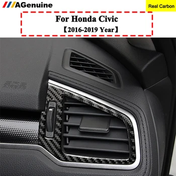 Anglies Pluošto centrinė konsolė oro kondicionavimo angos apdaila dangtis Šoninės Oro Ventiliacijos Angos Interjero Formavimo Honda Civic 10