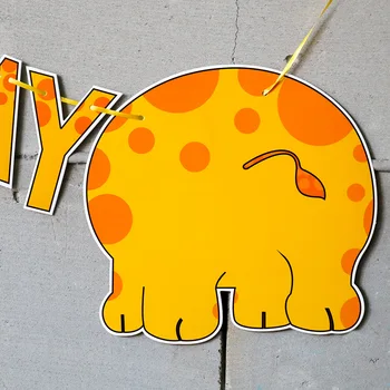 Animacinių filmų Žirafa su Gimtadieniu Reklama Girliandą Raidžių Šaligatvio Starta Šaligatvio vaikams Gimtadienio Apdailos Reikmenys