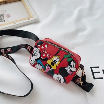 Anime Disney Mickey mouse Vaikų krepšys Mickey Minnie mouse vaikų pečių maišą berniukas mergaitė krūtinės krepšiai juosmens krepšiai