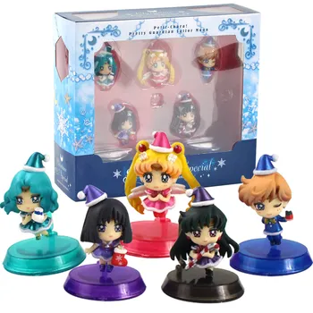 Anime Sailor Moon Jav Jūreivis Saturnas Uranas Neptūnas Kalėdų Specialus Ver. PVC Veiksmų Skaičius, Žaislai