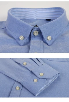 Aoliwen prekės vyrų 2020 medvilnės Oksfordo Tekstilės atsitiktinis marškinėliai ilgomis rankovėmis mygtuką kišenė raudonas Pledas spausdinti Laukinių vyrų slim fit