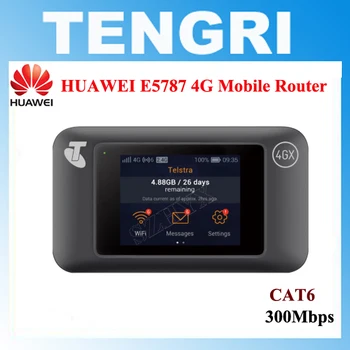 Atrakinta Huawei E5787 LTE Cat6 300M Mobilus WiFi Hotspot 3000mAh baterija LTE 6 Kategorija mobiliojo 4G maršrutizatorių Nešiojamų Mifi
