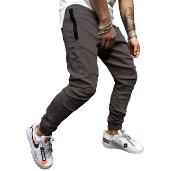 Atsitiktinis Pieštuku Kelnes Poilsiu Sweatpants Vyrų Hip-Hop Kietas Slim Kelnės 2019 M. Rudenį Naujų Vyrų Mados Streetwear Medvilnės Trackpants