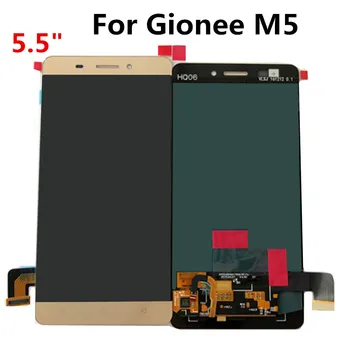 Aukštos Kokybės Gionee M5 LCD Ekranas Jutiklinis Ekranas skaitmeninis keitiklis Asamblėjos Pakeisti Gionee Maratonas M5 5.5 colių LCD Ekranas