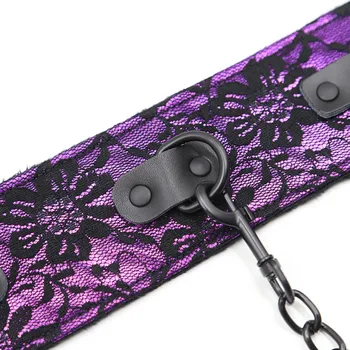 Aukštos Kokybės Retro Dirbtiniais Odos Vienos Eilės Mygtuką Antrankiai BDSM Bondage Tvirtinimo 
