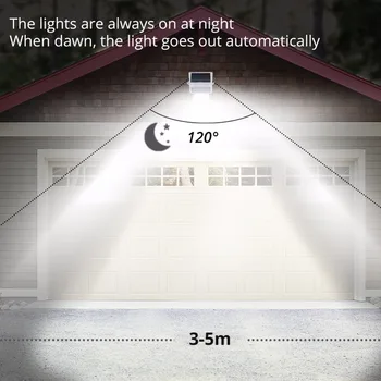 Aukštos Lumen LED Saulės Sienos Lempos 8 12 Led Energijos Taupymo LED Saulės, Šviesos, Lauko, Sodo Keliu, Gatvės Apšvietimas