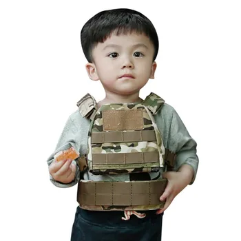Aukštos kokybės Vaikai\\\ \ 's Taktinės Liemenės Kostiumas Armijos Ventiliatorius Juosmens Vaikams\\\ \ 's Mini Taktinė Liemenė Įranga Vaikus vest