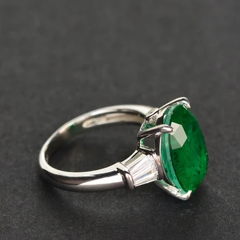 Aukščiausios kokybės, Didelis Žalias Cirkonis Vestuvių žiedai moterims, Paprastas ir Elegantiškas Šalis papuošalai Mergaitėms Vestuvinis žiedas Bague dropshipping