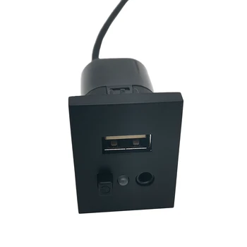 Automobilinis USB AUX Įvesties Lizdo Adapteris, Laidas USB Sąsaja, Lizdas Mygtuką Ford Focus mk2 2 2009 m. 2010 m. 2011 m.