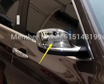 Automobilio galinio vaizdo Veidrodėlio Dangtelį Apdaila kūno pusės veidrodėlis padengti kepurės apdaila Tinka bmw X3 F25 2012 2013 abs chrome 2vnt viename rinkinyje