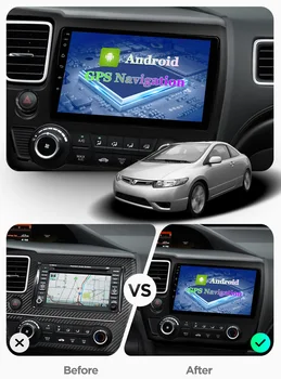 Automobilio radijas android 2G+32G Honda Civic m. m. 2016 m. 2017 coche auto garso stereo atoto multimidia navigator žaidėjas carplay