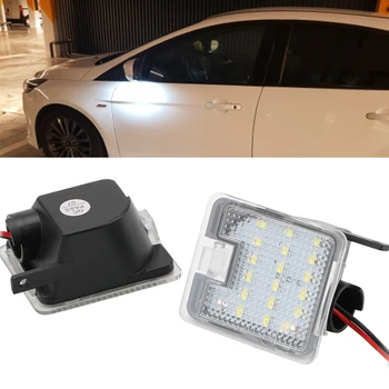 Automobilių Durų Sveiki atvykę Šviesos diodų (LED) Pagal Šoninis Veidrodis Balos Šviesos Ford Focus 3 Kuga 2 S-Max WA6 2 Mondeo 4 5 Grand C-max 2 Evakuavimo