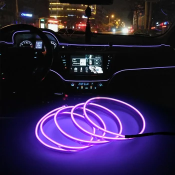 Automobilių EL Viela Led Automobilių Žibintai Neon LED lempos Virvę Vamzdis LED Juostelės Chevrolet Cruze Orlando Lacetti Lova EPICA Malibu Volt 