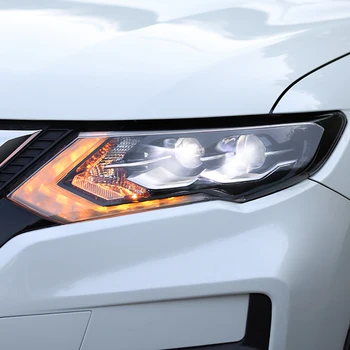 Automobilių Optikos, skirtos Nissan X-Trail priekiniai Žibintai-2016 m. X-Trail LED Žibintai DRL Dvigubo Objektyvo Šviesos H7 HID Xenon bi xenon