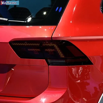 Automobilių Žibintų Apsauginės Plėvelės Žibintai Skaidrūs Juodi TPU Lipdukas Volkswagen VW Tiguan 5N MK2 2017-Pateikti Priedai