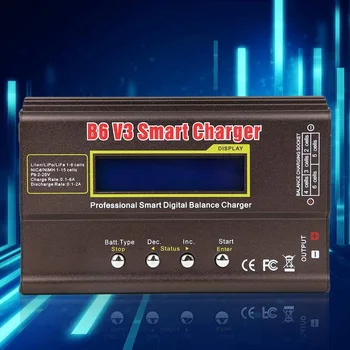 B6 V3 Greitai Su Maitinimo Smart Išleidiklis 80W Kelių Baterijų Apsaugos Priemonės Balansas Įkroviklis Įrankis LCD Ekranas Priedai