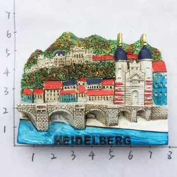 BABELEMI Dervos 3D Heidelberge, Vokietijoje Kelionės Turistų Suvenyrai, Šaldytuvas Magnetai, Šaldytuvas Magnetai, Namų Dekoro