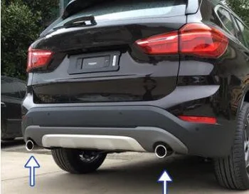 BMW X1 2016-2019 304#nerūdijančio plieno Aukštos kokybės 2vnt automobilio Išmetimo vamzdžio angos apdaila duslintuvo,triukšmo slopintuvas