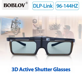 BOBLOV MX30 DLP-Link 96HZ-144HZ Įkrovimo 3D Active Shutter Glasses LCD Objektyvo 3D DLP-Link Projektorius Lašas Laivybos