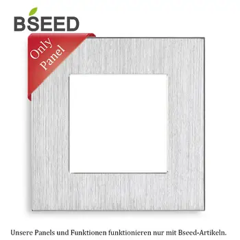 BSEED ES Standartas Naują Stiliaus, Šlifuoto Aliuminio 86mm Balta Juoda Gloden Sienos Lizdas