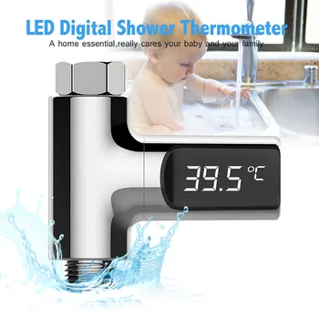 Baby Shower Vandens Temperture Stebėti Skaitmeninis LED Ekranas, Vandens Temperatūra Maišytuvas Extender šildytuvas vandens thermome