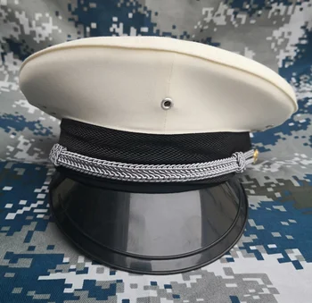 Balta Didelių Bžūp Mados Kepurės 2020 M. Moteris, ir Vyrus Karinių Skrybėlę, Karinės Armijos, Policijos Uniformas Kapitonas Skrybėlių Mados Kepurės Piloto Kepurė