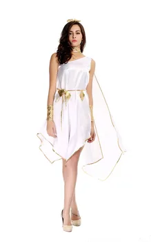 Baltos Seksualus Graikų Deivė Kostiumai Suaugusių Moterų Halloween Carnival Šalies Senovės Graikų Deivė Prarasti Nereguliarus Išgalvotas Suknelė