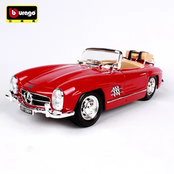 Bburago 1:18 1957 Mercedes 300SL automobilių lieti automobilio modelis, modeliavimas, automobilių apdailos surinkimo dovana žaislas liejimo modelis berniukas žaislas