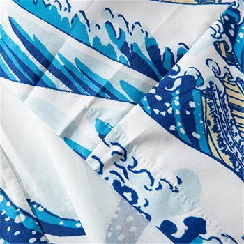 Bebovizi Japonijos Banga Koi Spausdinti Kimono Megztinis Striukės, Vyriškos Mados Outwear Japonija Stiliaus Atsitiktinis Streetwear Plonu Sluoksniu 2019