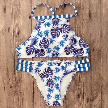 Bikini 2020 m. maudymosi Kostiumėliai Moterims, maudymosi kostiumėlį Aukšto Juosmens Bikini Komplektas Push Up Maudymosi Kostiumą Moterų Paplūdimio drabužiai Maillot De Bain Biquini