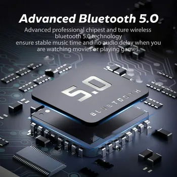 Bluetooth 5.0 Ausinės, laisvų Rankų įranga TWS Belaidžių Ausinių Sporto Stereo Ausinės IPX7