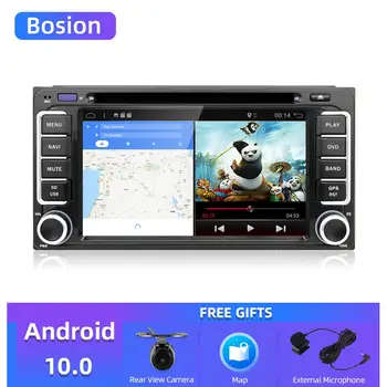 Bosion 2DIN Android 10.0 Automobilių Radijo DVD palaikymas 4G SIM kortelės, Automobilio Navigacijos Toyota automobilių 6.2' colių skaitmeninio Muitl-touch ekranas