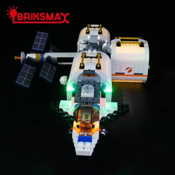 BriksMax Led lemputės Komplektą Už 60227 City Serijos Mėnulio Kosminės Stoties ， (neapima Modelis)