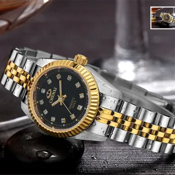 CHENXI Moterų Aukso, Sidabro Klasikinis Kvarco Žiūrėti Moterų Elegantiškas Laikrodis Prabangių Laikrodžių Ponios Vandeniui Laikrodis montre femme